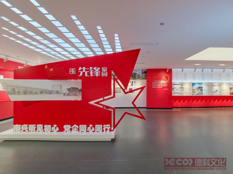 红色展厅设计应如何展示社区党建工作